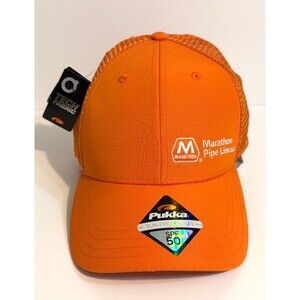 Marathon Pipe Line Oil Pukka Trucker Hat 50 SPF Sun Protection NWT